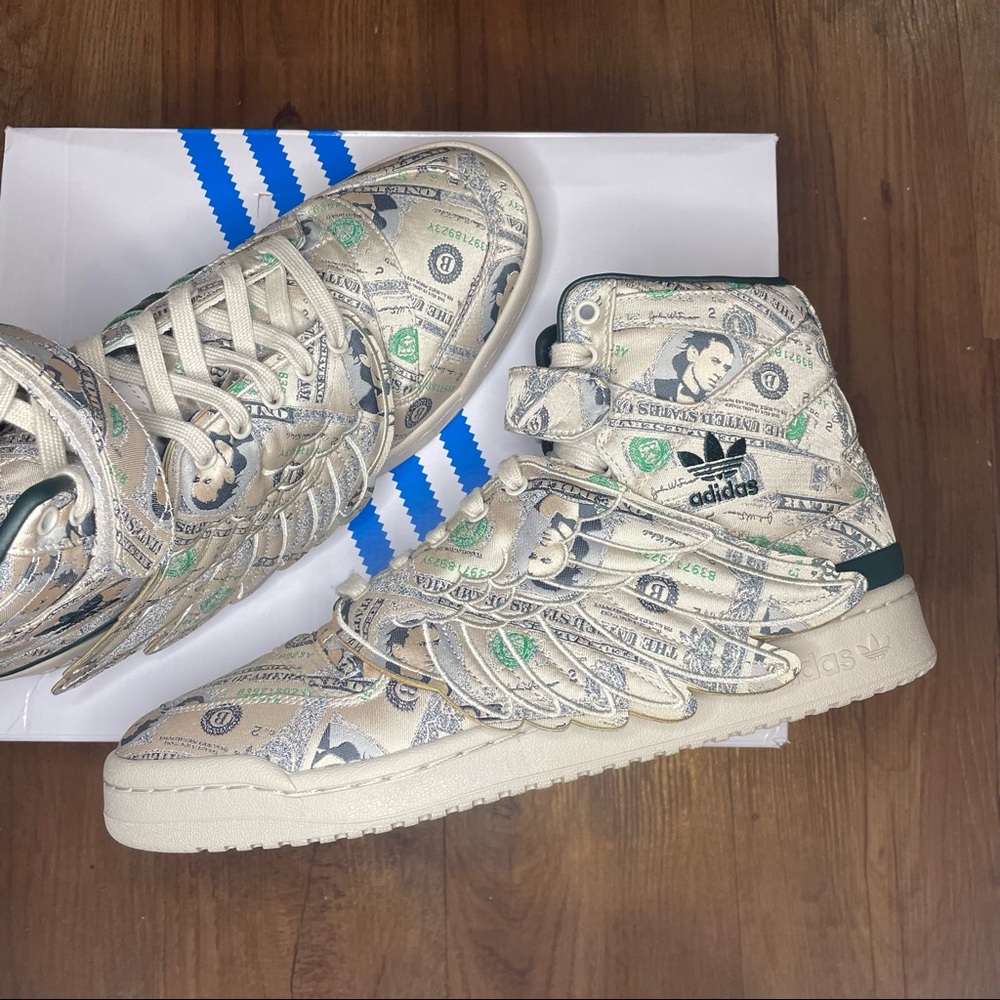 WORN Adidas x Jeremy Scott Fourm Wings 1.0 “Money”